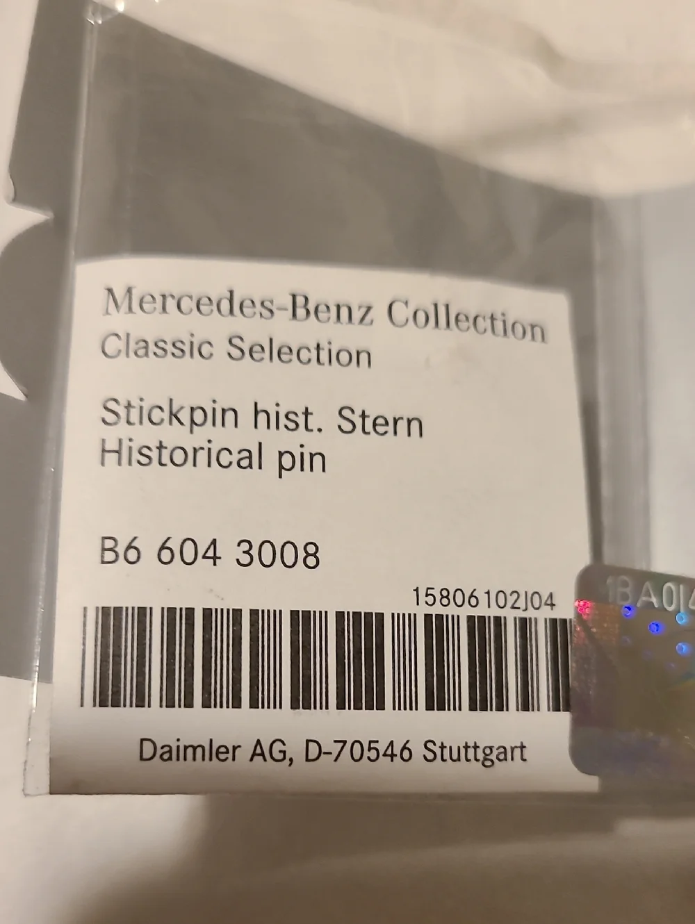 Mercedes Benz Carabiner Keychain Trucker Selection And Stick Pin NWT